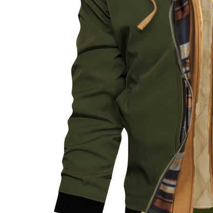 Men’s Warm-Lined Hooded Full-Zip Winter Jacket