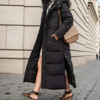 Women's Tailored Wool-Blend Winter Coat with Refined Silhouette