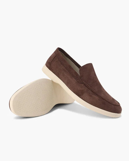 Men’s Soft Suede-Style Slip-On Loafers with Lightweight Sole