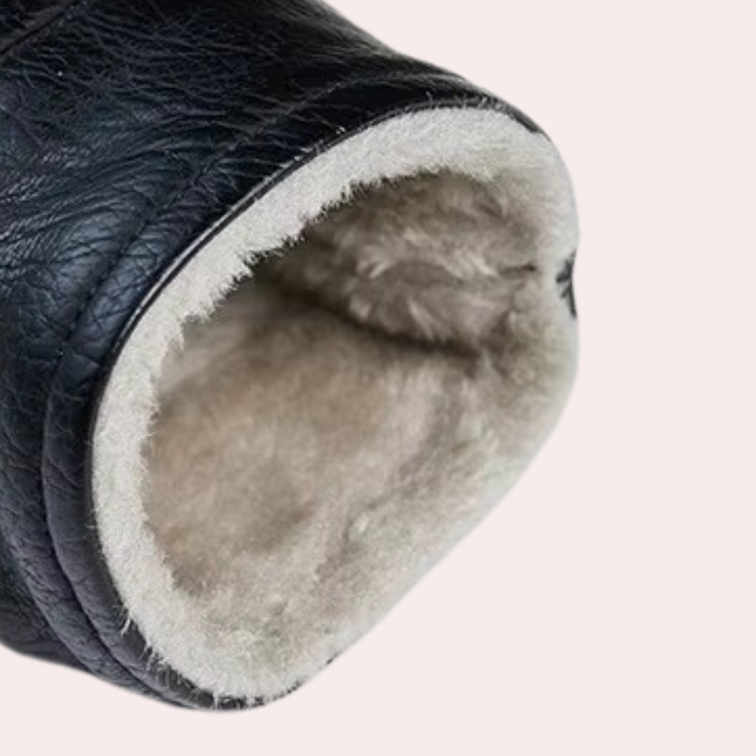 Men’s Insulated Padded Coat with Faux Fur Collar