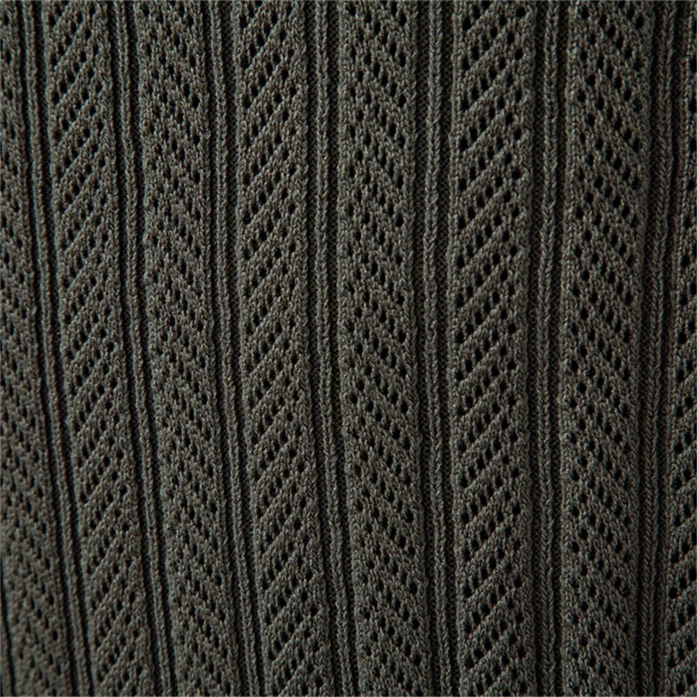 Men’s Vertical Cable Texture Knit Pullover