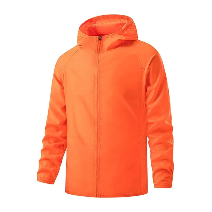 Unisex Lightweight Packable Water-Repellent Rain Jacket
