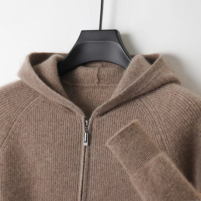 Men’s Refined Knit Front-Zip Pullover Sweater