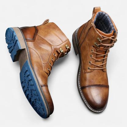Men’s Lightweight Retro Leather-Style Boots