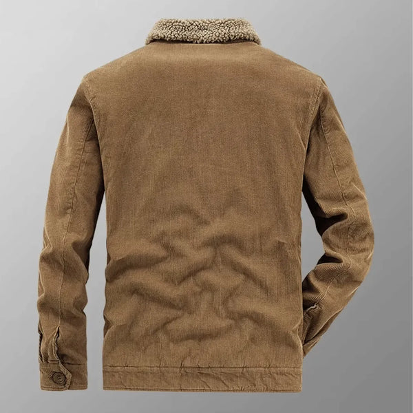 Men’s Relaxed Corduroy-Look Sherpa Jacket