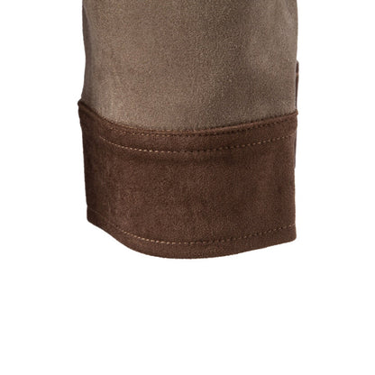 Men's Contrast-Collar Suede-Style Casual Jacket