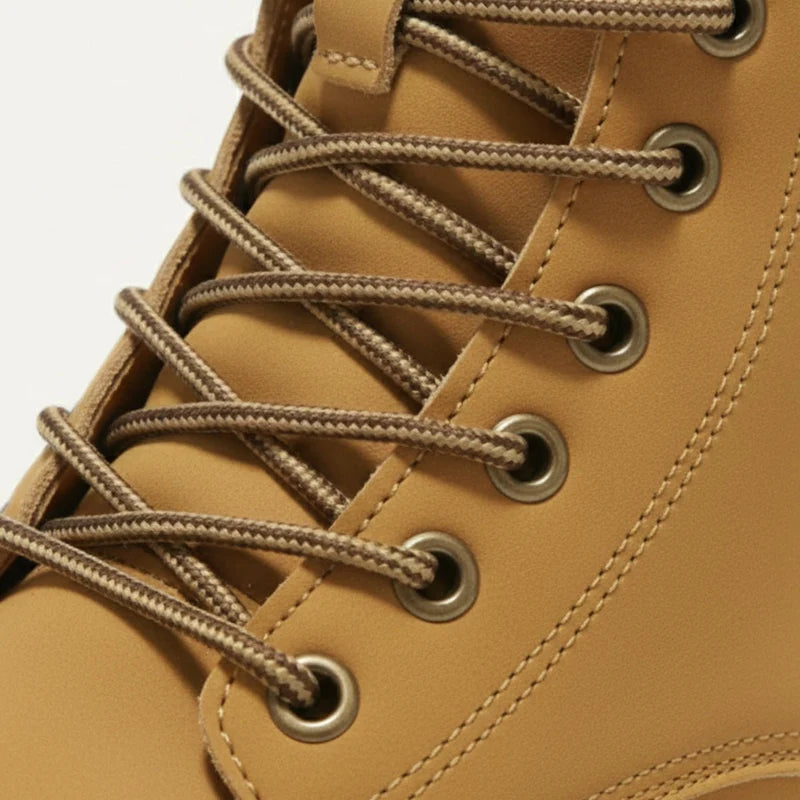Men’s Fur-Lined Winter Snow Boots with Chunky Lug Sole
