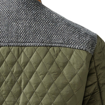 Men’s Quilted Stand-Collar Lightweight Winter Jacket