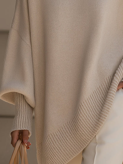 Women’s Oversized Relaxed Fit Stretch Knit Sweater