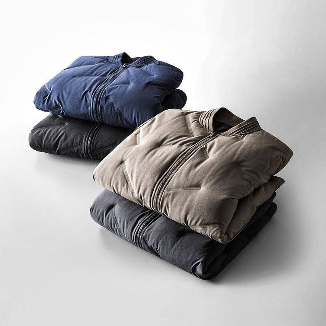 Men’s Lightweight Quilted Down-Filled Bomber Jacket