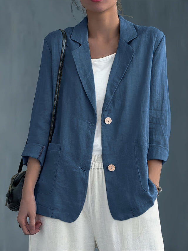 Women’s Lightweight Linen Tailored Blazer