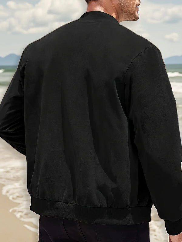 Men’s Tailored Zip-Front Utility Jacket
