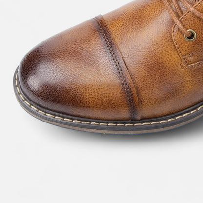 Men’s Lightweight Retro Leather-Style Boots
