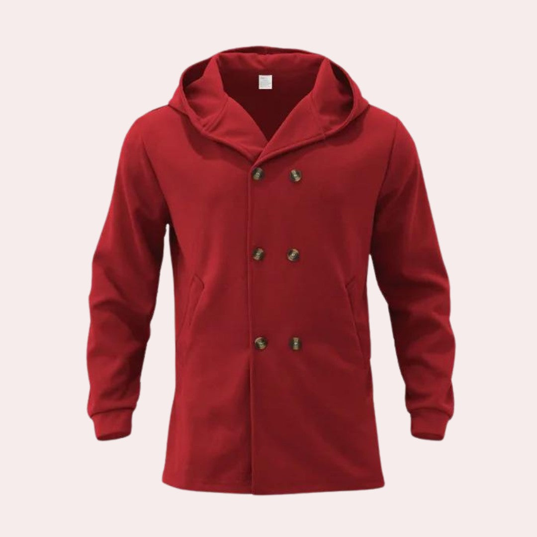 Men’s Lightweight Longline Hooded Trench Coat