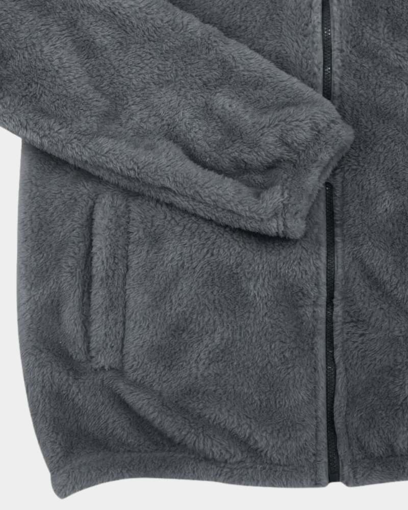 Men’s High-Pile Hooded Winter Jacket