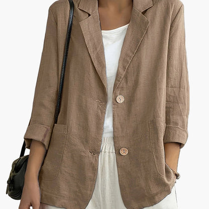 Women’s Lightweight Linen Tailored Blazer
