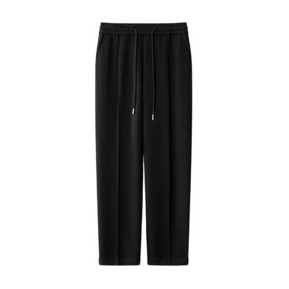 Men’s Relaxed Wool Trousers with Tapered Leg