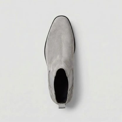 Men’s Smooth Leather Chelsea Boots with Cushioned Lining