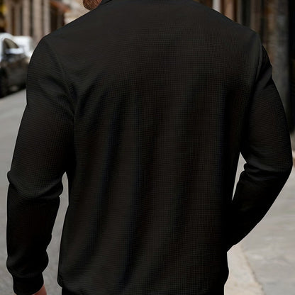 Men’s Textured Casual Full-Zip Everyday Jacket