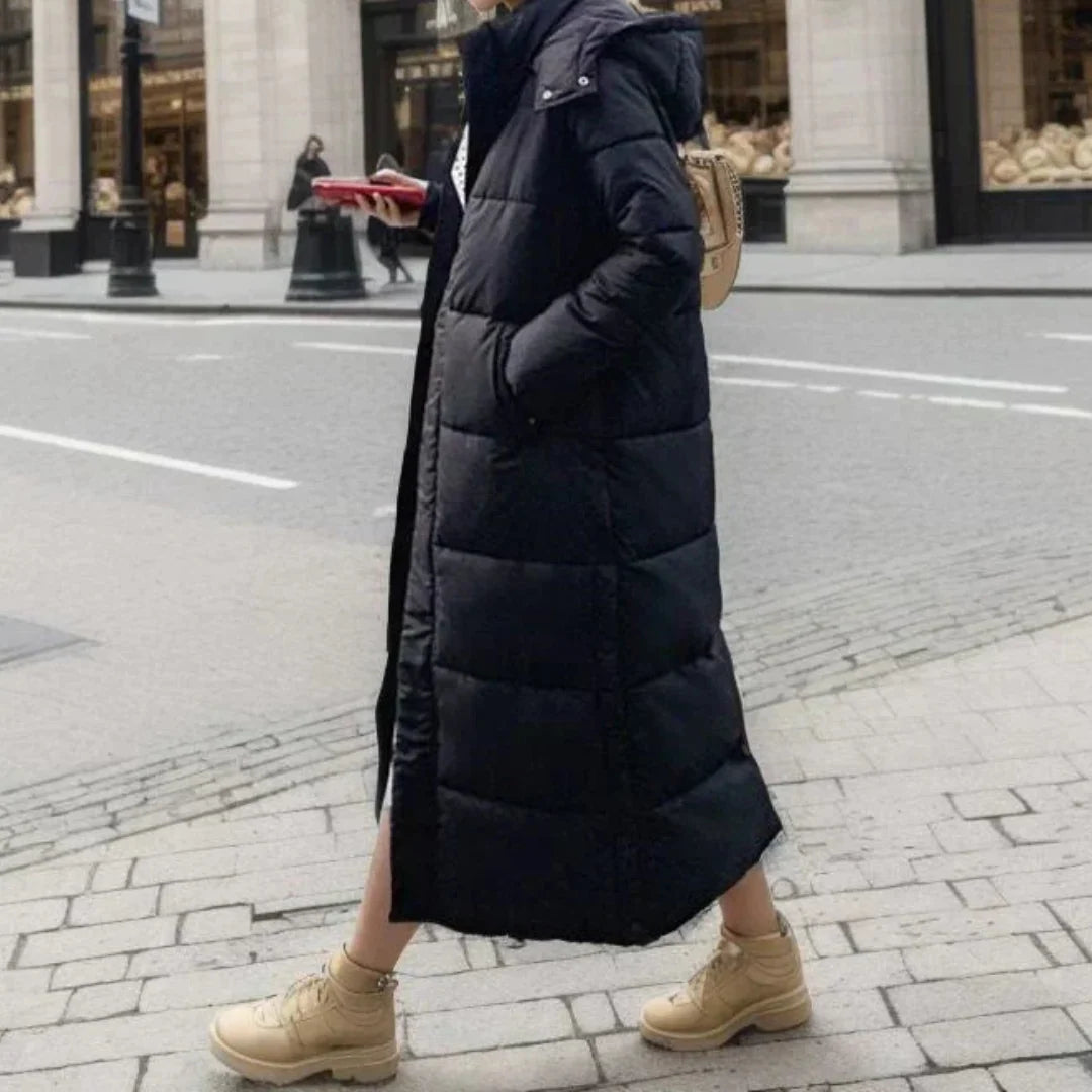 Women's Tailored Wool-Blend Winter Coat with Refined Silhouette