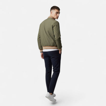 Men’s Lightweight Stand-Collar Full-Zip Casual Jacket