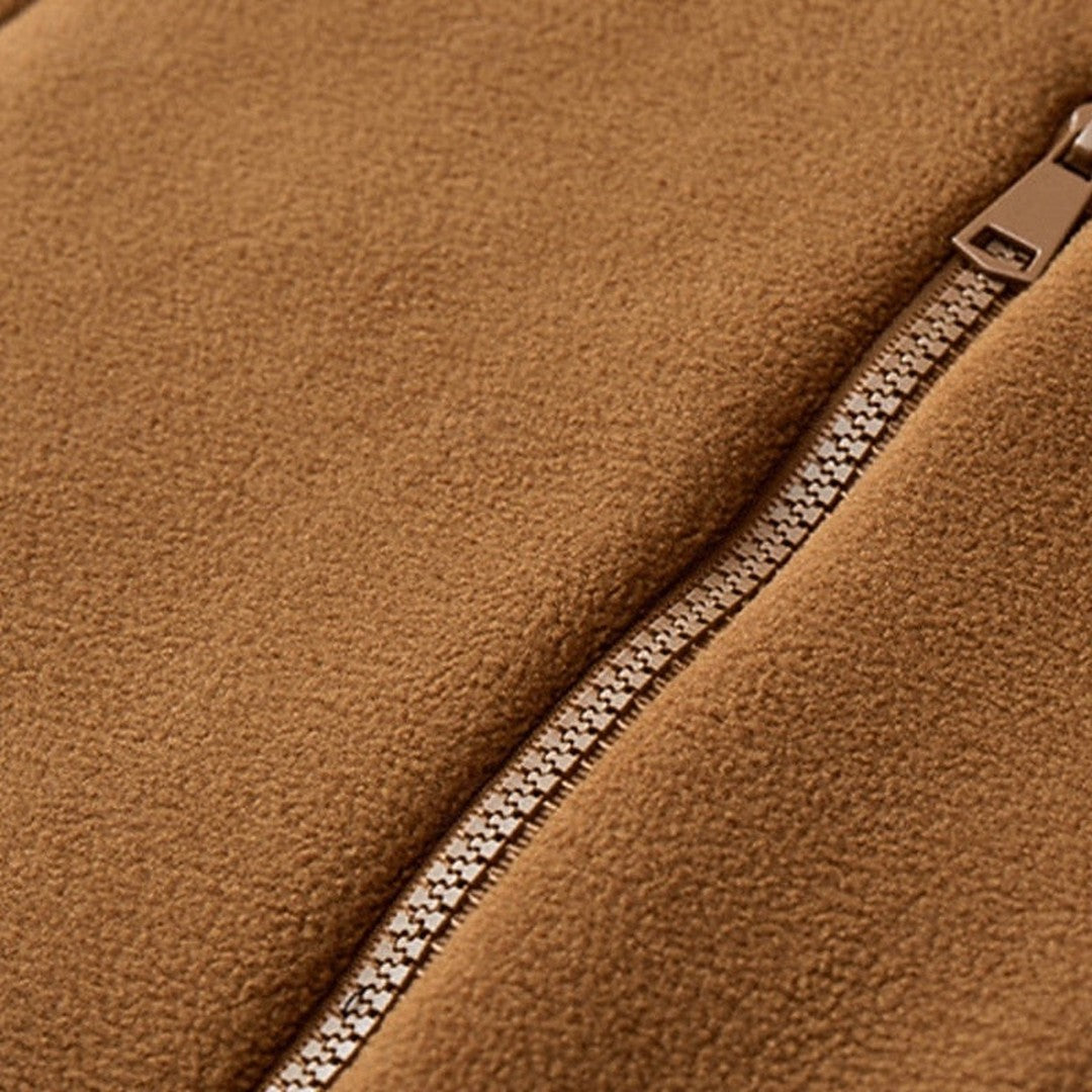 Men’s Plush-Lined Hooded Utility Zip Jacket