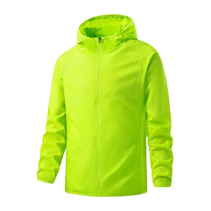 Unisex Lightweight Packable Water-Repellent Rain Jacket