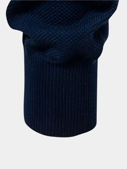 Men’s Cotton-Blend Quarter-Zip Stand Collar Pullover