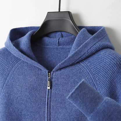 Men’s Refined Knit Front-Zip Pullover Sweater