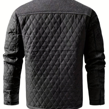 Men’s Quilted Stand-Collar Lightweight Winter Jacket