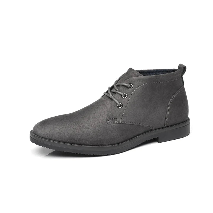 Men’s Elegant Microfiber Chukka Boots with Low Heel