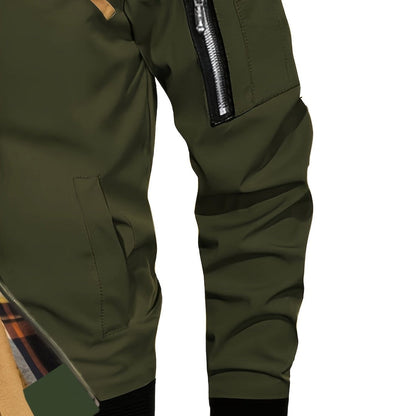 Men’s Warm-Lined Hooded Full-Zip Winter Jacket