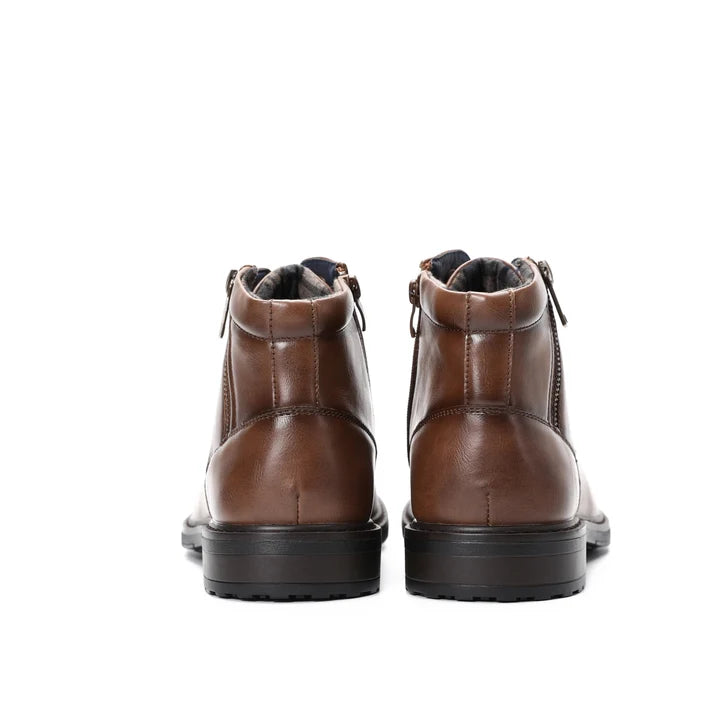 Men’s Business Winter Boots with Round Toe and Medium Heel