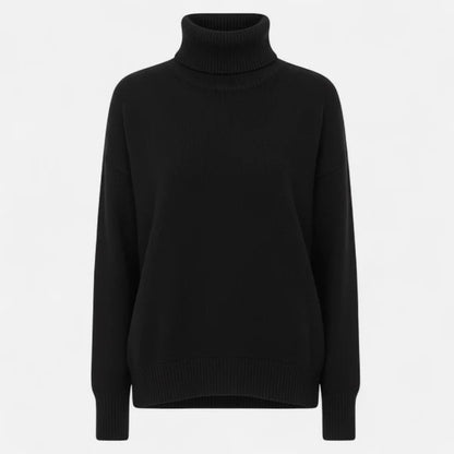 Women’s Oversized Thick Knit Turtleneck Sweater for Winter