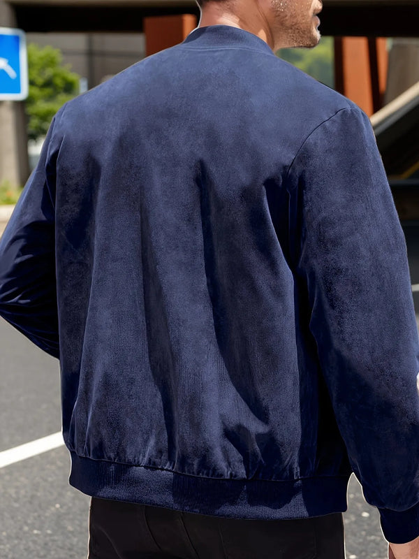 Men’s Tailored Zip-Front Utility Jacket