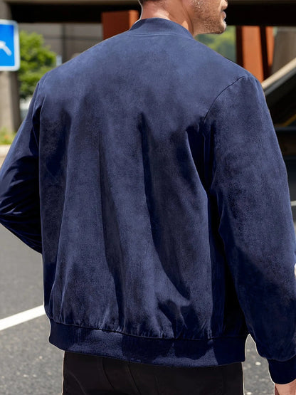 Men’s Tailored Zip-Front Utility Jacket