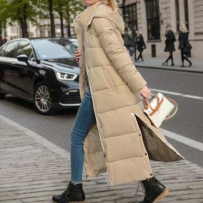 Women's Tailored Wool-Blend Winter Coat with Refined Silhouette