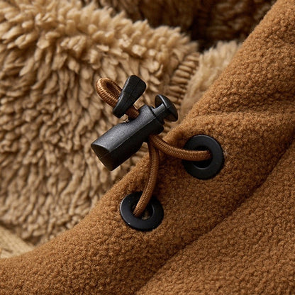 Men’s Plush-Lined Hooded Utility Zip Jacket