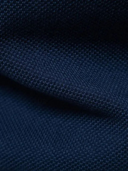 Men’s Cotton-Blend Quarter-Zip Stand Collar Pullover