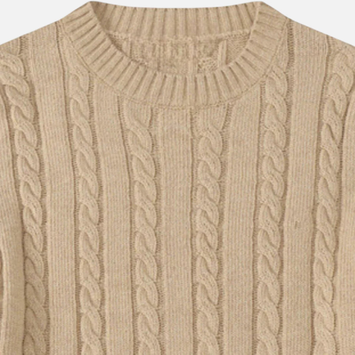 Men’s Soft Cotton-Blend Classic Crew Neck Sweater