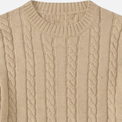 Men’s Soft Cotton-Blend Classic Crew Neck Sweater