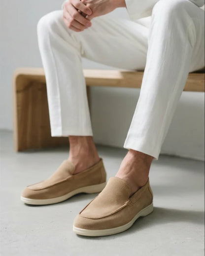 Men’s Soft Suede-Style Slip-On Loafers with Lightweight Sole