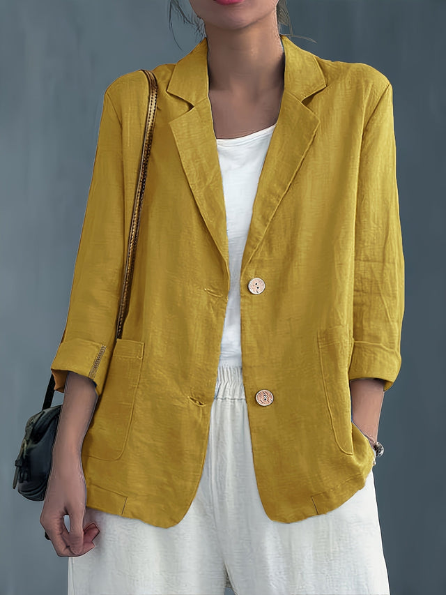 Women’s Lightweight Linen Tailored Blazer