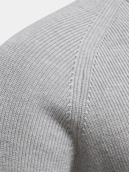 Men’s Embroidered Cotton Quarter-Zip Pullover