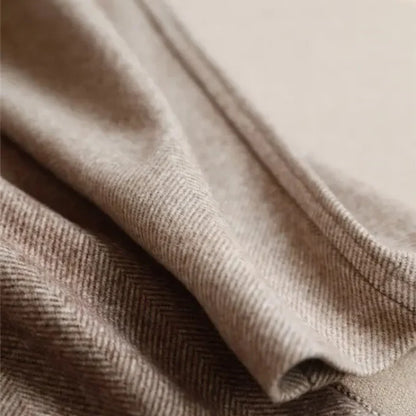 Men’s Tailored Herringbone Wool Trousers
