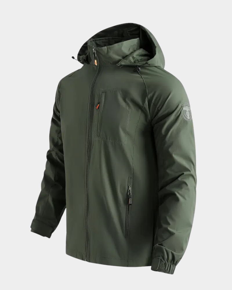 Men’s Hooded Field Jacket with Utility Pockets