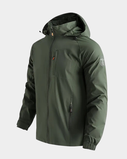 Men’s Hooded Field Jacket with Utility Pockets