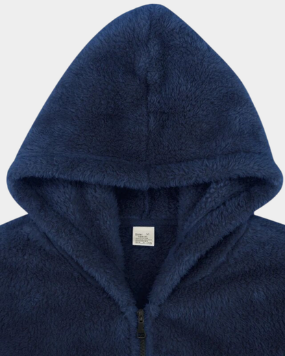 Men’s High-Pile Hooded Winter Jacket