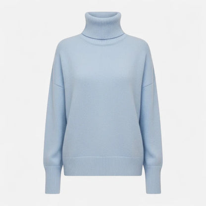 Women’s Oversized Thick Knit Turtleneck Sweater for Winter