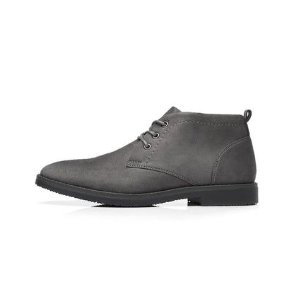 Men’s Elegant Microfiber Chukka Boots with Low Heel